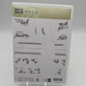 Stampin Up Stamp Set MIXED BORDERS 141932 Stamping Cardmaking Craft Papercraft